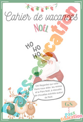 Noël - Cahier de vacances : 3eme Maternelle - Cycle Fondamental - PDF à imprimer
