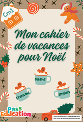 Noël - Cahier de vacances gratuit : 4eme Primaire - PDF à imprimer