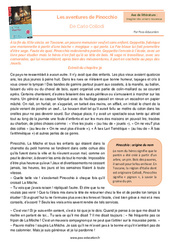 Les aventures de Pinocchio (Carlo Collodi) - Littérature : 1ere Secondaire - PDF à imprimer