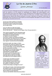 La Vie de Jeanne D’Arc (Casimir Delavigne) - Littérature : 1ere Secondaire - PDF à imprimer