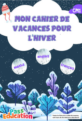 Hiver - Cahier de vacances : 4eme Primaire - PDF à imprimer