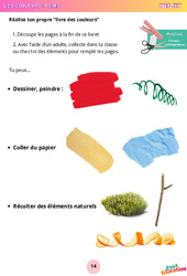 Réalise ton livre des couleurs (+ Couverture) - Artistique : 1ere, 2eme Maternelle - Cycle Fondamental - PDF à imprimer