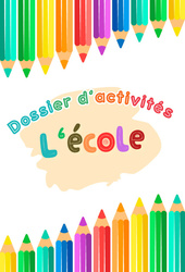 Exercice L'école - Fichier d'activités : 1ere, 2eme Maternelle - Cycle Fondamental - PDF à imprimer
