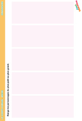 Du plus petit au plus grand - Le corps humain - Grandeurs : 2eme, 3eme Maternelle - Cycle Fondamental - PDF à imprimer