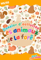 Les animaux de la forêt - Fichier d'activité : 2eme, 3eme Maternelle - Cycle Fondamental - PDF à imprimer