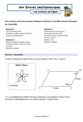 Mini Brevet de mathématiques  - Les annales corrigées 1 : 3eme Secondaire - PDF à imprimer