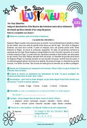 La joute des chevaliers - Les petits illustrateurs : 3eme Primaire - PDF à imprimer