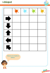 Les couleurs - Logique : 3eme Maternelle - Cycle Fondamental - PDF à imprimer