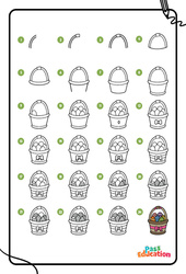 Pâques - Apprendre à dessiner : 3eme Maternelle, 1ere, 2eme Primaire - PDF à imprimer