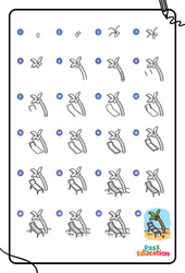 Été - Dessins à étapes : 3eme Maternelle, 1ere, 2eme Primaire - PDF à imprimer