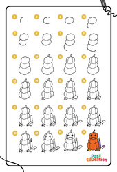 Citrouille - Dessins à étapes : 3eme Maternelle, 1ere, 2eme Primaire - PDF à imprimer