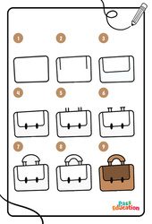 L'école - Apprendre à dessiner : 1ere, 2eme, 3eme Maternelle - Cycle Fondamental - PDF à imprimer