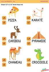 La diversité - Les continents - Grammaire : 3eme Maternelle - Cycle Fondamental - PDF à imprimer