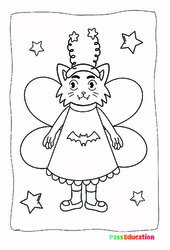 Reine des chats - Coloriage : 1ere, 2eme Primaire - PDF à imprimer