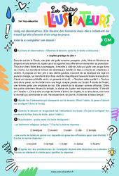 Jupiter protège la cité - Les petits illustrateurs : 4eme, 5eme Primaire - PDF à imprimer