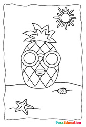 Eté - Coloriage : 3eme Maternelle, 1ere, 2eme Primaire - PDF à imprimer