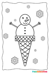 Hiver - Coloriage : 3eme Maternelle, 1ere, 2eme Primaire - PDF à imprimer