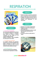 Principes de la respiration : Primaire - Cycle Fondamental - PDF à imprimer