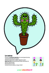 Le cactus - Poster - Activité respiration du  au  : Primaire - Cycle Fondamental - PDF à imprimer