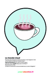 Le chocolat chaud - Poster - Activité respiration du  au  : Primaire - Cycle Fondamental - PDF à imprimer