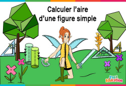 Calculer l'air d'une figure simple - Vidéo La Fée des Maths : 4eme, 5eme, 6eme Primaire - PDF à imprimer