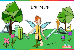 Jeux en ligne : Lire l'heure - Vidéo La Fée des Maths : 3eme, 4eme, 5eme Primaire
