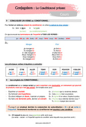 Le conditionnel présent - Séquence complète : 1ere Secondaire - PDF à imprimer