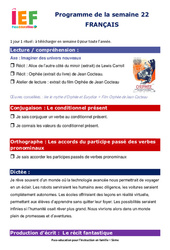 IEF Instruction En Famille, École à la maison pour la Semaine 22 - école à la maison IEF - Fiches  : 1ere Secondaire