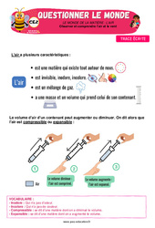 L’air et le vent - Cours, Leçon - Apis & ses amis : 3eme Primaire - PDF à imprimer