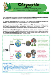 Se déplacer au quotidien dans un autre lieu du monde - Cours, Leçon - Miss Boussole : 5eme Primaire - PDF à imprimer