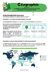 Se déplacer au quotidien dans un autre lieu du monde - Exercices - Miss Boussole : 5eme Primaire - PDF à imprimer