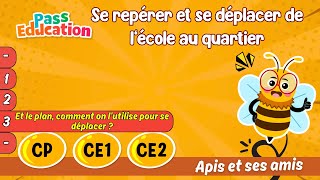 Et le plan, comment on l’utilise pour se déplacer ? - Vidéo pédagogique - Apis & ses amis : 1ere, 2eme, 3eme Primaire