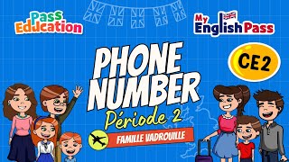 Phone number - Apprendre l’anglais Vidéo pédagogique - The Vadrouille Family - My English Pass : 3eme Primaire