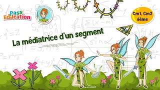 La médiatrice d'un segment - Vidéo pédagogique - La Fée des Maths : 4eme, 5eme, 6eme Primaire