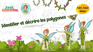 Identifier et décrire les polygones - Vidéo pédagogique - La Fée des Maths : 4eme, 5eme, 6eme Primaire