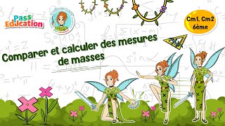 Vidéo Comparer et calculer des mesures de masses - Vidéo pédagogique - La Fée des Maths : 4eme, 5eme, 6eme Primaire