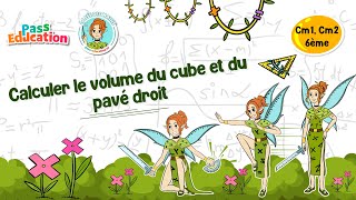 Calculer le volume du cube et du pavé droit - Vidéo pédagogique - La Fée des Maths : 4eme, 5eme, 6eme Primaire