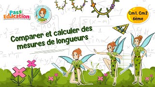 Vidéo Comparer et calculer des mesures de longueurs - Vidéo pédagogique - La Fée des Maths : 4eme, 5eme, 6eme Primaire