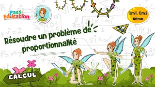 Résoudre un problème de proportionnalité - Vidéo pédagogique - La Fée des Maths : 4eme, 5eme, 6eme Primaire