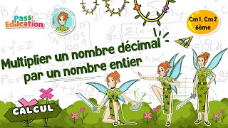 Multiplier un nombre décimal par un nombre entier - Vidéo pédagogique - La Fée des Maths : 4eme, 5eme, 6eme Primaire