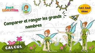 Comparer et ranger les grands nombres - Vidéo pédagogique - La Fée des Maths : 4eme, 5eme Primaire