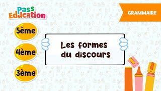 Les formes du discours -   - Vidéo pédagogique : 1ere, 2eme, 3eme Secondaire