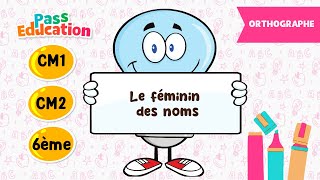 Vidéo Le féminin des noms - Vidéo pédagogique : 4eme, 5eme, 6eme Primaire