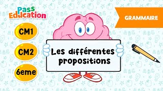 Les différentes propositions - Vidéo pédagogique - : 4eme, 5eme, 6eme Primaire
