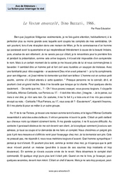 Le Veston ensorcelé (Dino Buzzati) - Littérature : 2eme Secondaire - PDF à imprimer