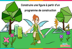 Leçon, exercice et évaluation :<br/> Construire une figure à partir d'un programme de construction - Vidéo La Fée des Maths : 4eme, 5eme, 6eme Primaire