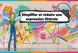 Cours et exercice : Simplifier et réduire une expression littérale - Vidéo La Fée des Maths : 1ere, 2eme, 3eme Secondaire