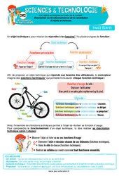 Leçon Description du fonctionnement et de la constitution d’objets techniques - Cours, Leçon - Edith Eprouvette : 5eme Primaire - PDF à imprimer