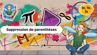 Suppression de parenthèses - Vidéo pédagogique - La Fée des Maths : 1ere, 2eme, 3eme Secondaire