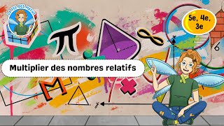 Vidéo Multiplier des nombres relatifs - Vidéo pédagogique - La Fée des Maths : 1ere, 2eme, 3eme Secondaire